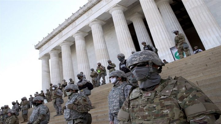 ///تبدیل ساختمان کنگره به پادگان نظامی/ افزایش ۱۰۰۰ نیروی نظامی اعزامی از ایالت‌های سراسر آمریکا به گارد ملی در پایتخت