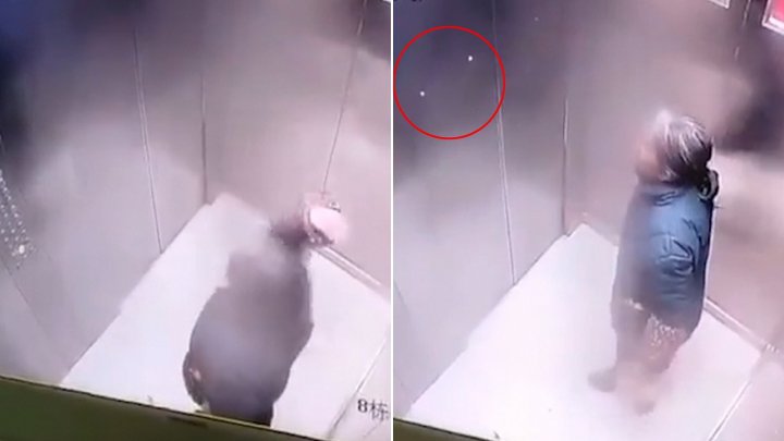 عمل مشمئز کندده زن چینی در آسانسور!
