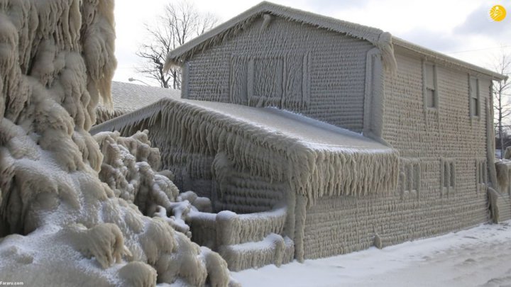 (تصاویر) وقتی خانه یخ می‌زند