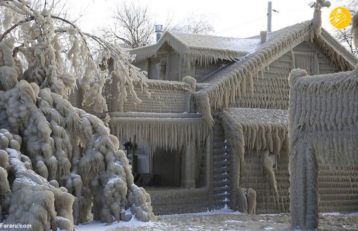 (تصاویر) وقتی خانه یخ می‌زند
