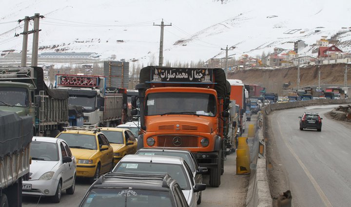 (تصاویر) مسدود سازی محور هراز