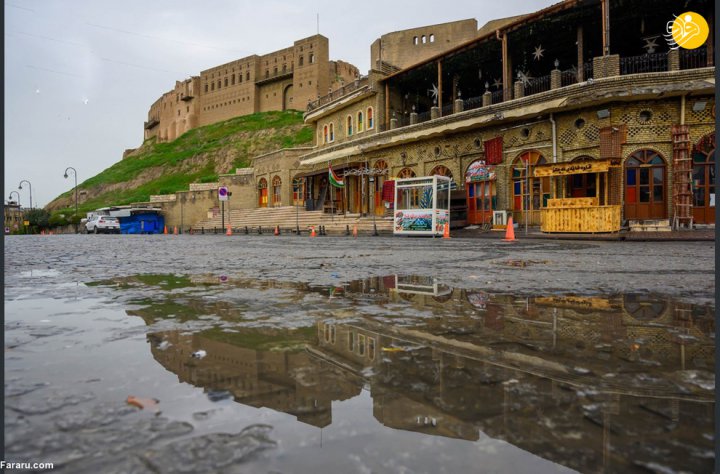 (تصاویر) منع رفت و آمد در اربیل