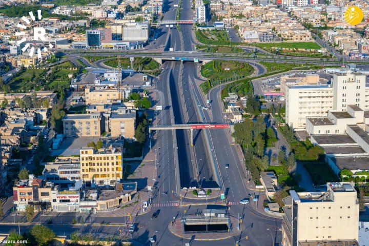 تصاویر هوایی از اربیل پس از مقررات منع تردد