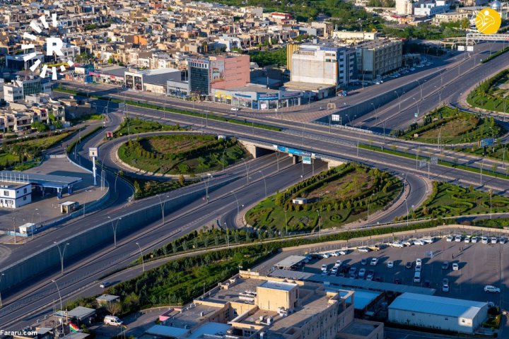 تصاویر هوایی از اربیل پس از مقررات منع تردد