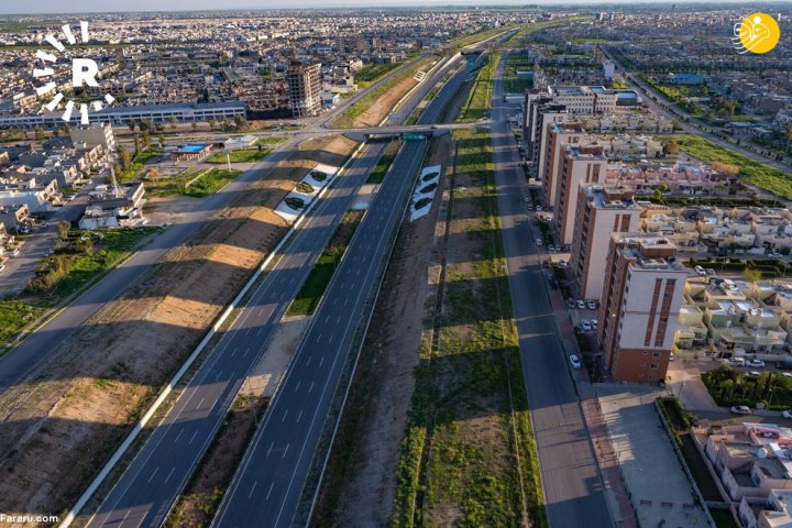 تصاویر هوایی از اربیل پس از مقررات منع تردد