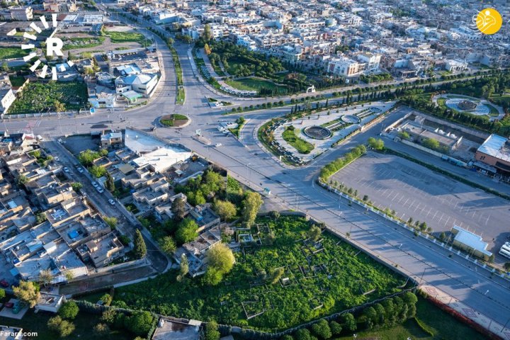 تصاویر هوایی از اربیل پس از مقررات منع تردد
