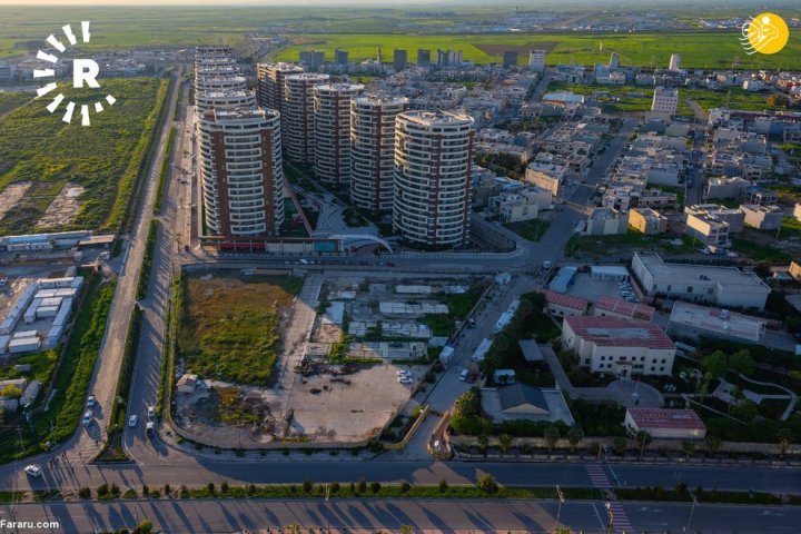 تصاویر هوایی از اربیل پس از مقررات منع تردد