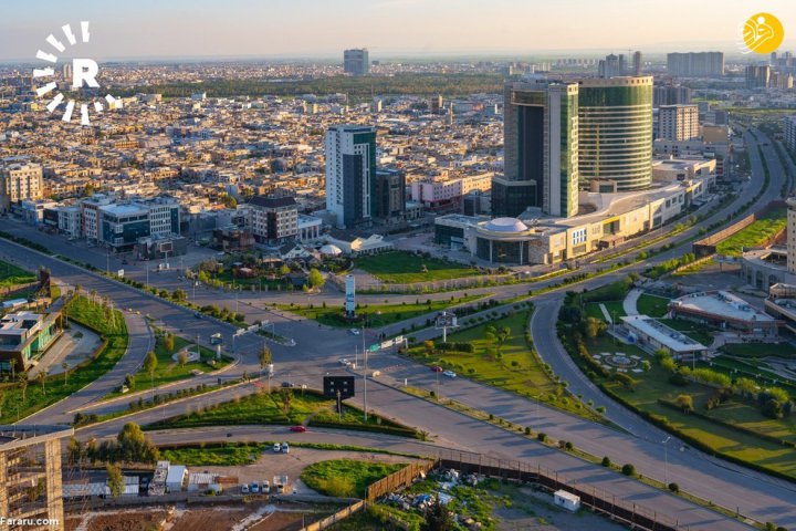 تصاویر هوایی از اربیل پس از مقررات منع تردد