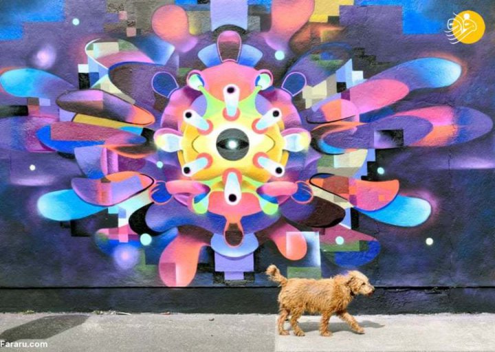 (تصاویر) نقاشی‌های خیابانی از ویروس کرونا