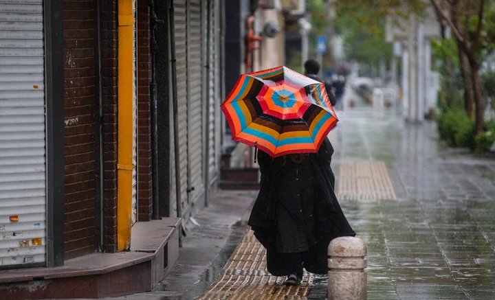 (تصاویر) بارش باران در تهران