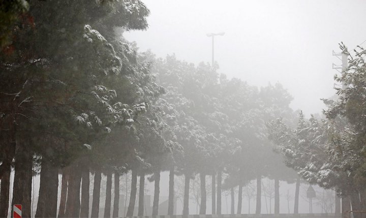(تصاویر) بارش برف بهاری در تهران