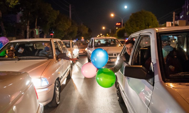 (تصاویر) کاروان‌های جشن خیابانی در شیراز ‌
