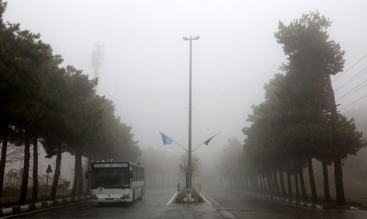 (تصاویر) مه گرفتگی صبحگاهی تهران