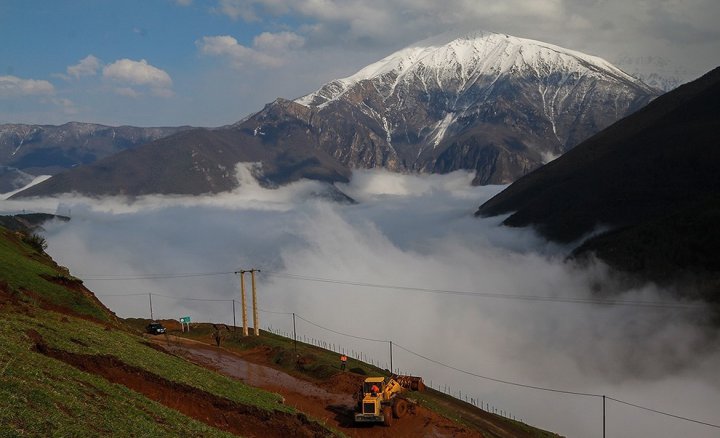 (تصاویر) رانش زمین در مازندران