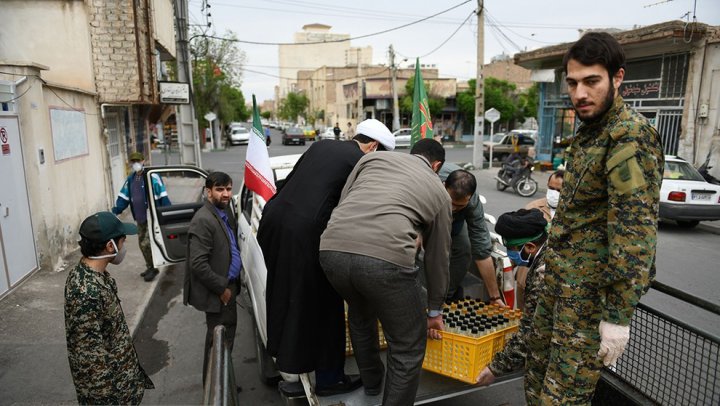 (تصاویر) ادامه حضور حشد الشعبی در قم