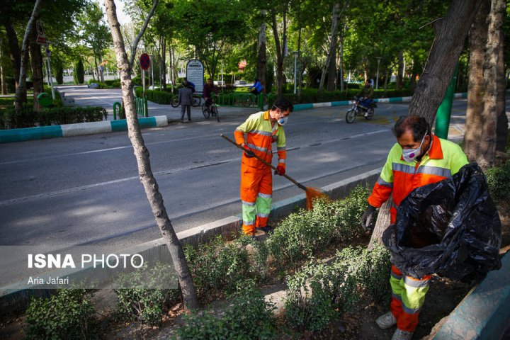(تصاویر) پاکبانان بی دفاع در برابر کرونا
