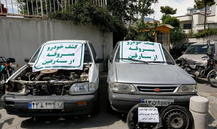 (تصاویر) دستگیری سارقان خودرو و موتورسیکلت