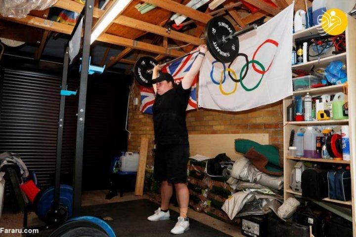 (تصاویر) تمرینات ورزشکاران المپیکی در قرنطینه