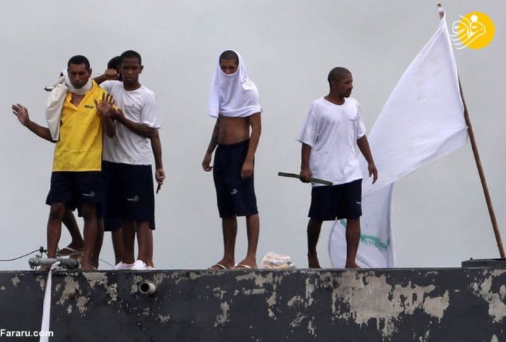 (تصاویر) شورش زندانیان در برزیل