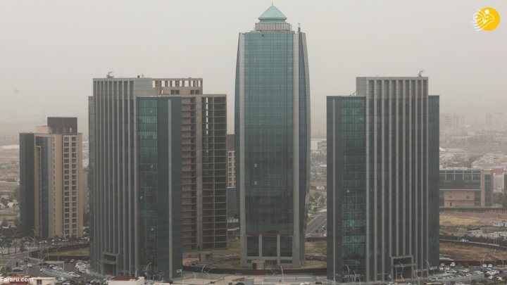 (تصاویر) گرد و غبار شدید در اربیل