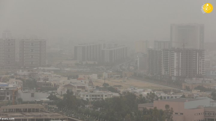 (تصاویر) گرد و غبار شدید در اربیل