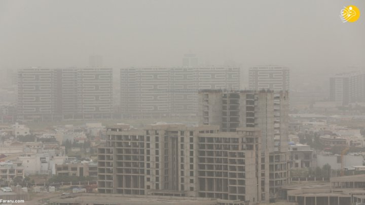 (تصاویر) گرد و غبار شدید در اربیل