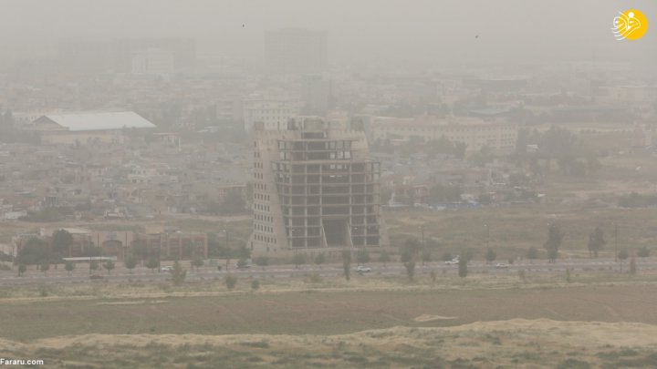 (تصاویر) گرد و غبار شدید در اربیل