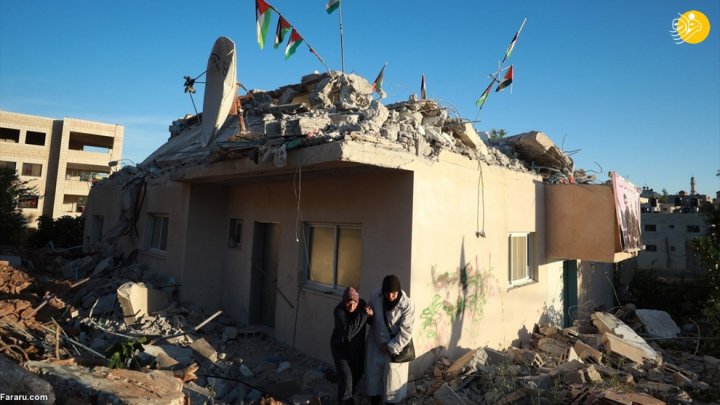 (تصاویر) تخریب خانه اسیر فلسطینی توسط نظامیان اسرائیلی