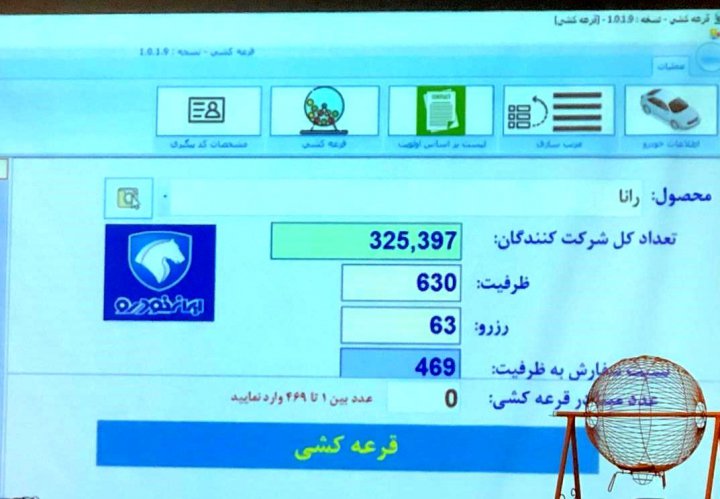 مراسم قرعه کشی ثبت نام کنندگان اولیه محصولات ایران خودرو انجام شد.