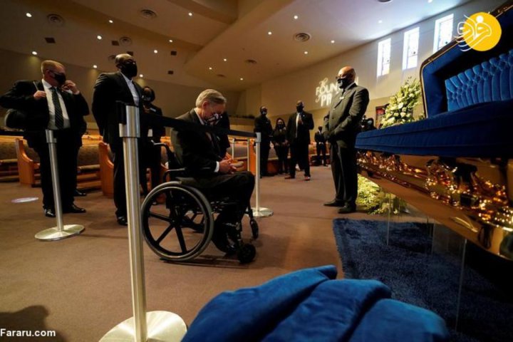 (تصاویر) آخرین مراسم یادبود برای جورج فلوید