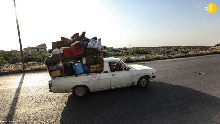 (تصاویر) فرار از ادلب