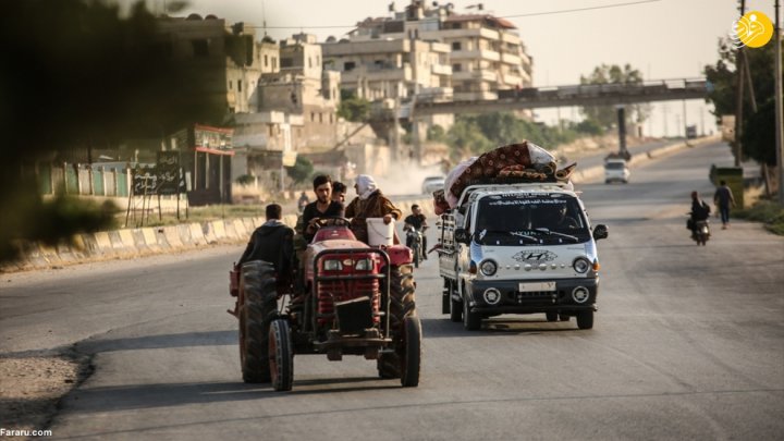 (تصاویر) فرار از ادلب