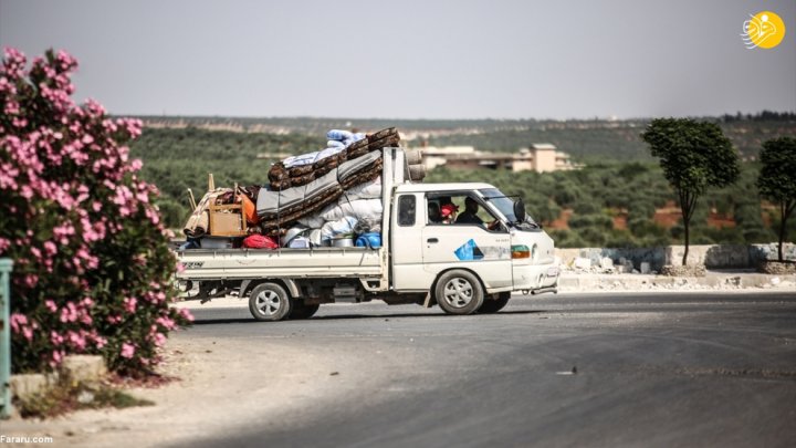 (تصاویر) فرار از ادلب