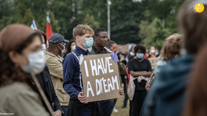 (تصاویر) تظاهرات علیه نژادپرستی در آمستردام