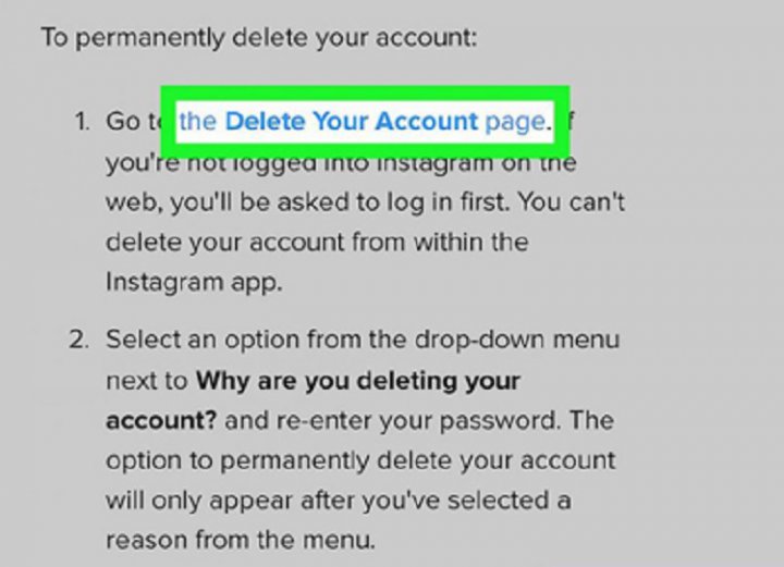 آموزش تصویری و گام به گام حذف و غیر فعال کردن اکانت اینستاگرام