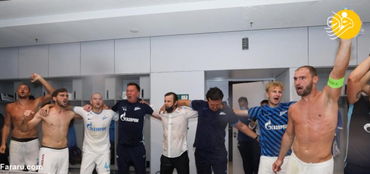 (تصاویر) جشن قهرمانی زنیت به همراه آزمون در رختکن (تصاویر) جشن قهرمانی زنیت به همراه آزمون در رختکن