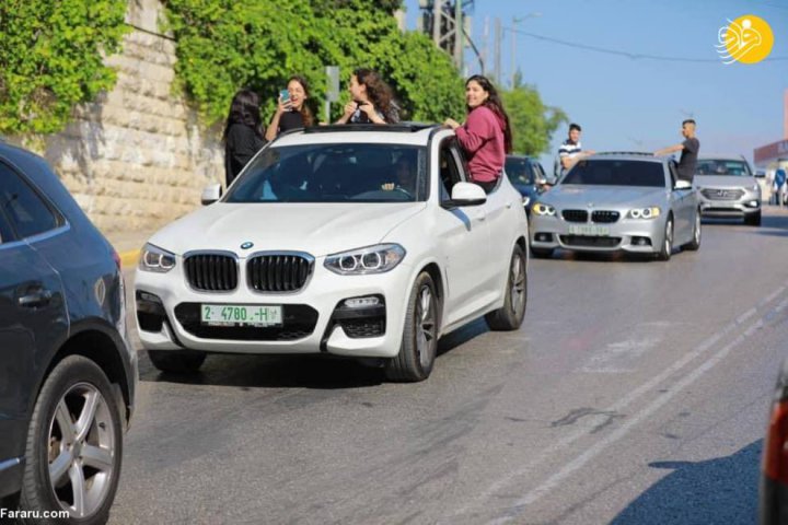(تصاویر) جشن خیابانی دانش آموزان فارغ التحصیل فلسطینی