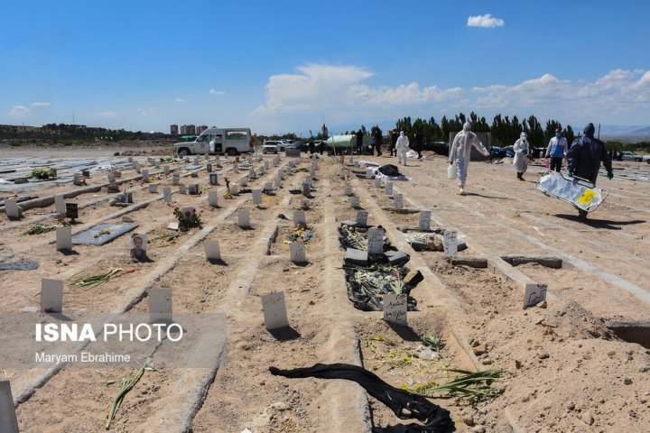 (تصاویر) بلوک ۶۵؛ ویزه اموات کرونایی در تبریز