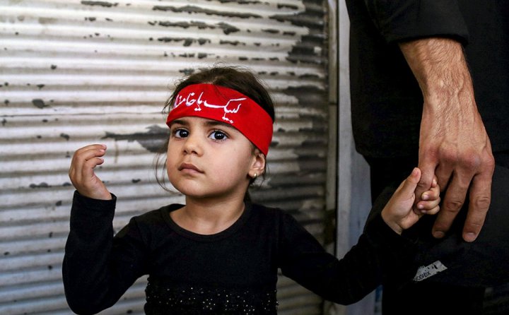 (تصاویر) دسته عزاداری شهادت امام جواد(ع) در قم