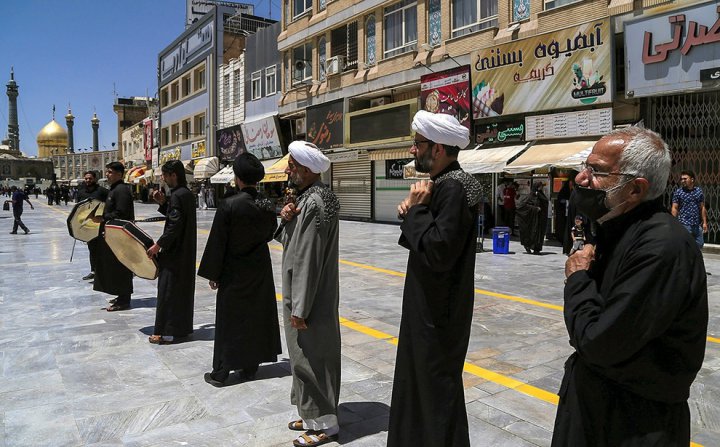 (تصاویر) دسته عزاداری شهادت امام جواد(ع) در قم