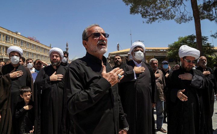 (تصاویر) دسته عزاداری شهادت امام جواد(ع) در قم