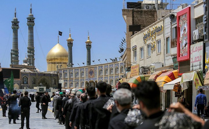 (تصاویر) دسته عزاداری شهادت امام جواد(ع) در قم