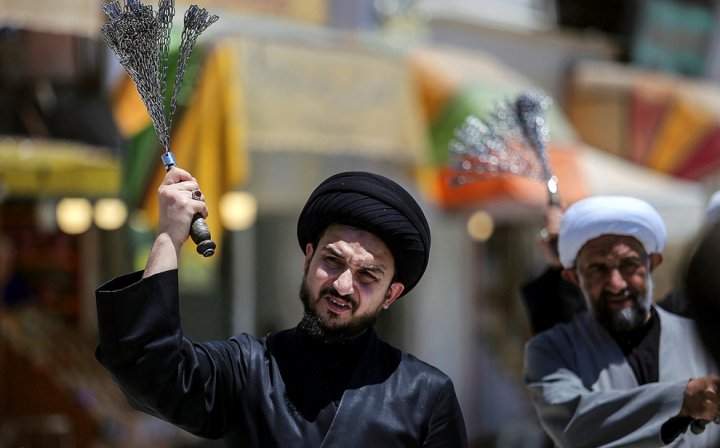 (تصاویر) دسته عزاداری شهادت امام جواد(ع) در قم