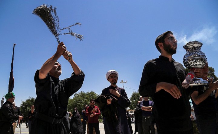 (تصاویر) دسته عزاداری شهادت امام جواد(ع) در قم