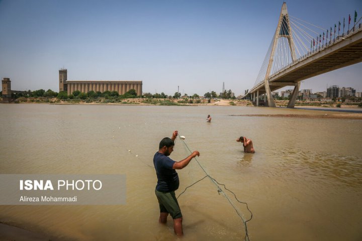 (تصاویر) تداوم گرما و هوای شرجی در خوزستان