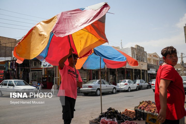 (تصاویر) تداوم گرما و هوای شرجی در خوزستان