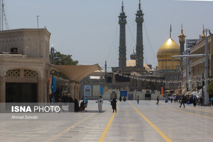 (تصاویر) گرمای ۵۰ درجه هوا در قم