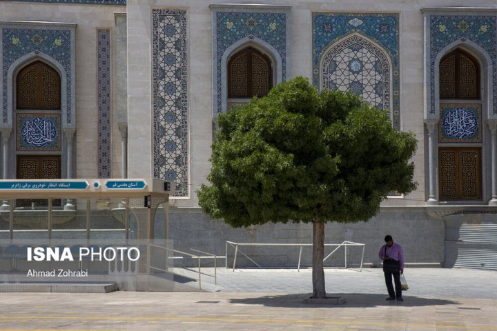 (تصاویر) گرمای ۵۰ درجه هوا در قم