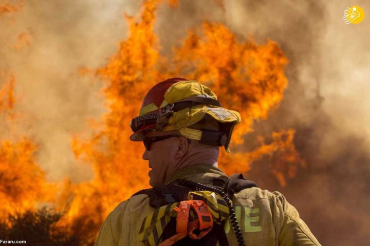 (تصاویر) آتش‌ سوزی مهیب در جنگل‌های کالیفرنیا