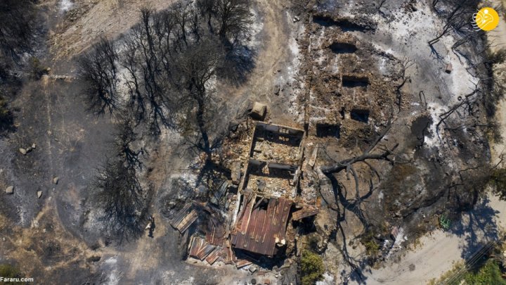 (تصاویر) آتش سوزی گسترده در جنگلهای ترکیه